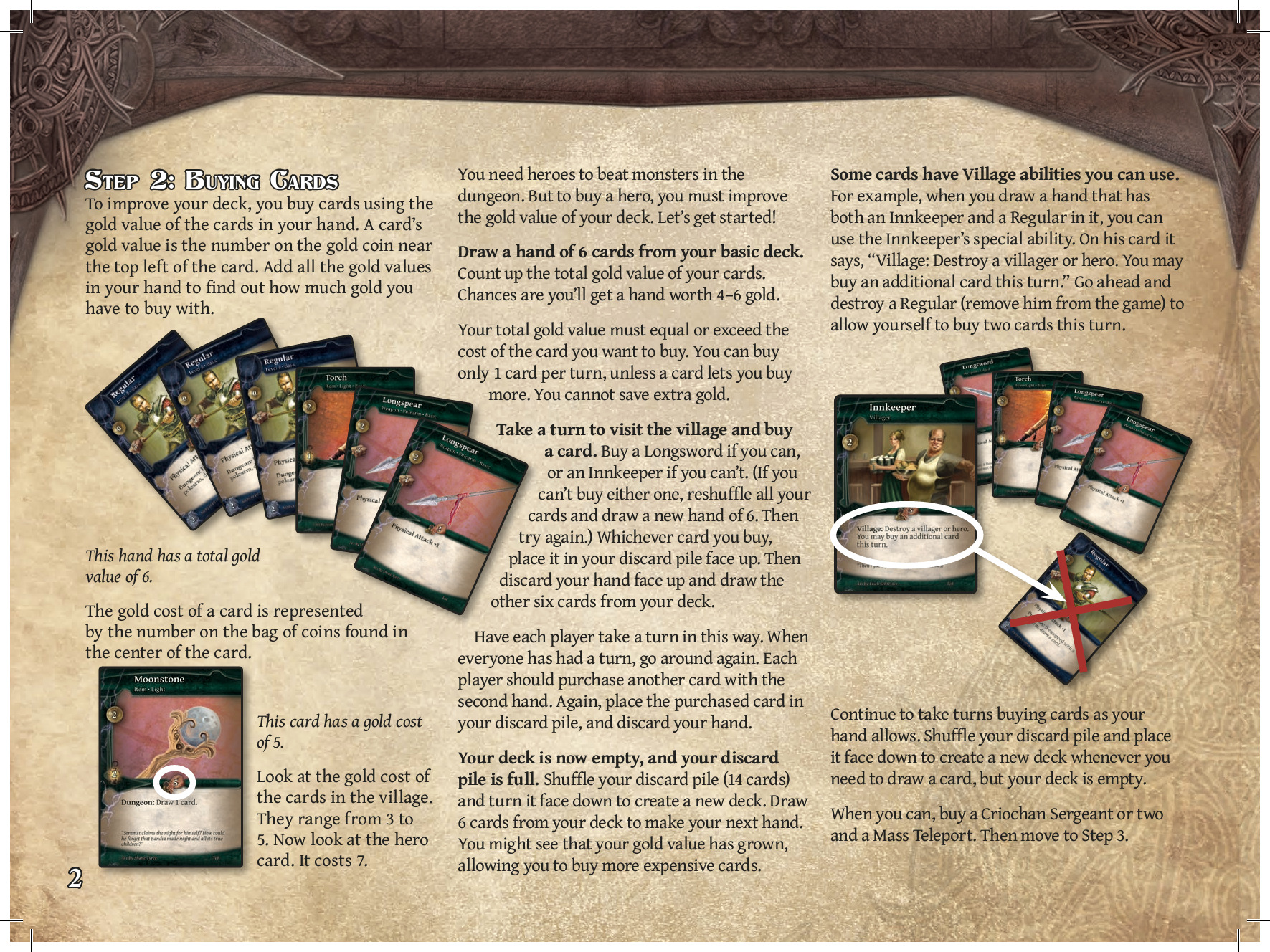 Thunderstone Learn to Play Page 2